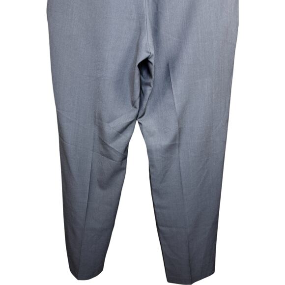 Haggar Men’s Gray Dress Pants 32x29 Flat Front Polyester Blend Work Office - Picture 11 of 13